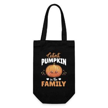 Halloween Pumpkin - La citrouille la plus mignonne de la famille - Sac à bouteille - noir - Devant