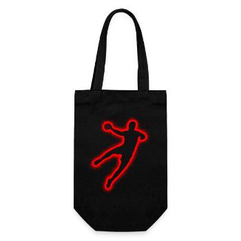 Handballspieler Handballer Herren Jungen Handball  - Geschenkbeutel für Flaschen - Schwarz - Vorne