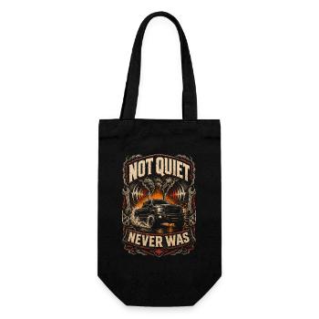 Rolling Coal Not Quiet Never Was - Geschenkbeutel für Flaschen - Schwarz - Vorne