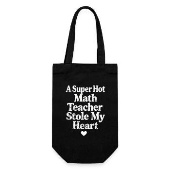 A Super Hot Math Teacher Stole My Heart - Sac à bouteille - noir - Devant