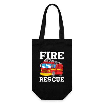 Firefighter Child - Gift Bag for Bottles - black - Front