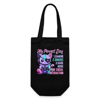 Pastel Goth Soft Goth Gaming Gamer - Geschenkbeutel für Flaschen - Schwarz - Vorne