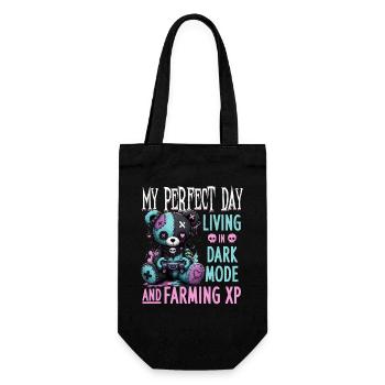 Pastel Goth Soft Goth Gaming Gamer - Geschenkbeutel für Flaschen - Schwarz - Vorne