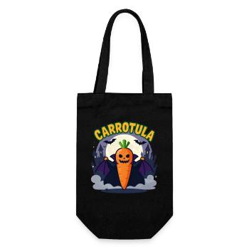 Carrotula Carrot Vampire Halloween Costume Joke - Gift Bag for Bottles - black - Front