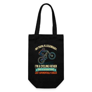Papa Cycliste Légendaire VTT Rétro - Sac à bouteille - noir - Devant