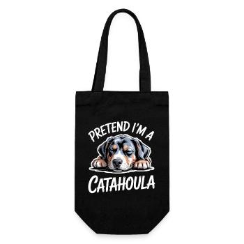 Louisiana Catahoula Leopard Dog Saying Gift - Gift Bag for Bottles - black - Front