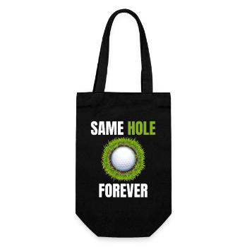 Bachelor Party Hole - Gift Bag for Bottles - black - Front