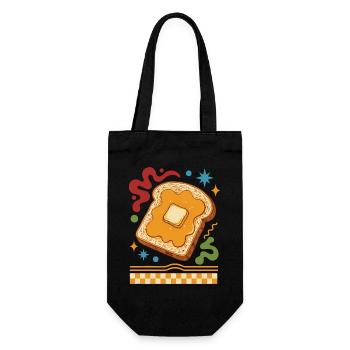 Breakfast Funny Brunch Coffee Pancake Bacon Maple - Gift Bag for Bottles - black - Front
