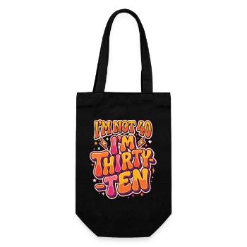 I'm not 40, it's my 30th birthday - Gift Bag for Bottles - black - Front