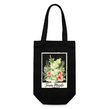 Bachelor Party Mojito Cocktail Bartender - Gift Bag for Bottles - black - Front