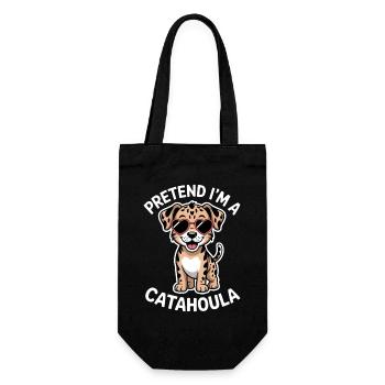 Louisiana Catahoula Leopard Dog Saying Gift - Gift Bag for Bottles - black - Front