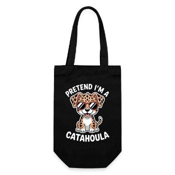 Louisiana Catahoula Leopard Dog Saying Gift - Gift Bag for Bottles - black - Front