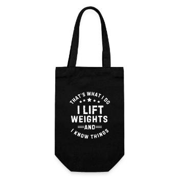 Je fais de la musculation et je connais les choses en salle de sport - Sac à bouteille - noir - Devant
