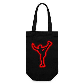 Eislaufen Eiskunstläuferin Mädchen Eiskunstlauf - Gift Bag for Bottles - black - Front