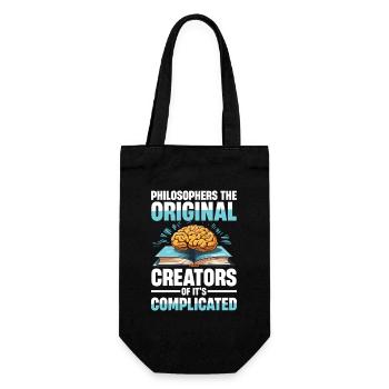 Philosophie Humor Philosophers The Original - Geschenkbeutel für Flaschen - Schwarz - Vorne