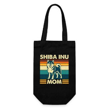 Shiba Inu Mom Kawaii Japanese Doge - Gift Bag for Bottles - black - Front