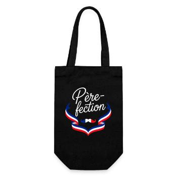 Father-fection French Father's Day - Gift Bag for Bottles - black - Front