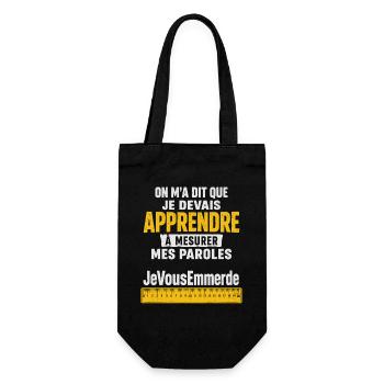 Cadeau humour personnalisé - Sac à bouteille - noir - Devant