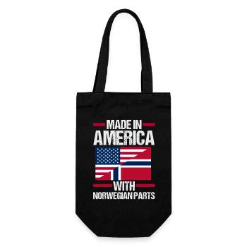 Norvège, Norge, Amérique, Fjords patriotiques, Scandinaves - Sac à bouteille - noir - Devant