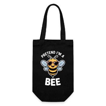 Bee Sayings Bee Funny Bee Gift - Gift Bag for Bottles - black - Front