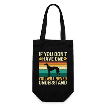 Greyhound Bond You Will Never Understand - Gift Bag for Bottles - black - Front