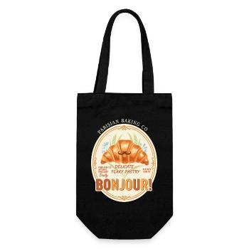 Breakfast Funny Brunch Coffee Peanut Butter Maple - Gift Bag for Bottles - black - Front