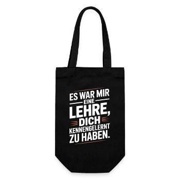 Lehre Dich Kennenzulernen Ex Freund Trennung Ex - Geschenkbeutel für Flaschen - Schwarz - Vorne
