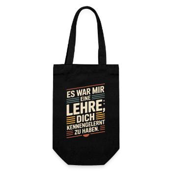 Lehre Dich Kennenzulernen Ex Freund Trennung Ex - Geschenkbeutel für Flaschen - Schwarz - Vorne