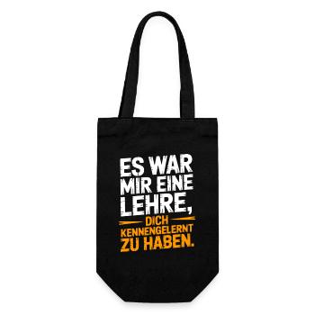 Lehre Dich Kennenzulernen Ex Freund Trennung Ex - Geschenkbeutel für Flaschen - Schwarz - Vorne