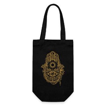 Spirituality Sacred Geometry Faith Symbol Zen - Gift Bag for Bottles - black - Front