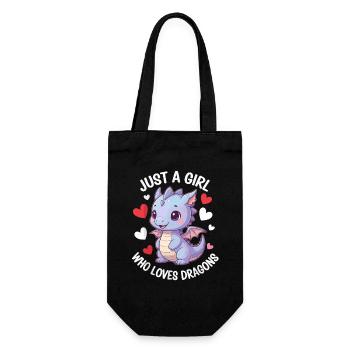 Juste une fille qui aime les dragons - Sac à bouteille - noir - Devant