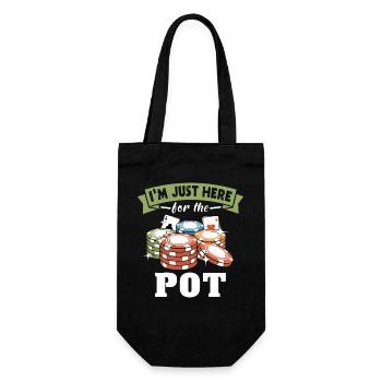 Poker Pokern - Geschenkbeutel für Flaschen - Schwarz - Vorne