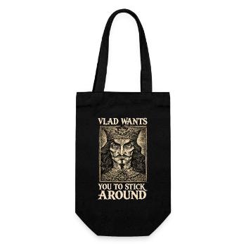 Vlad König Gothic Portrait - Geschenkbeutel für Flaschen - Schwarz - Vorne