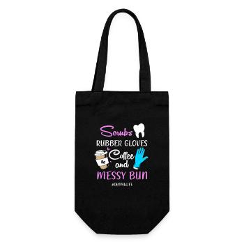 dentiste - Sac à bouteille - noir - Devant
