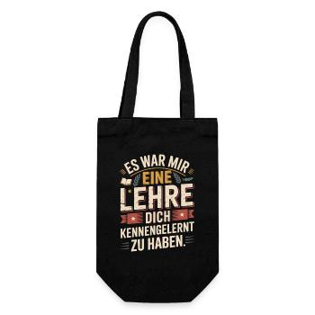 Lehre Dich Kennenzulernen Ex Freund Trennung Ex - Geschenkbeutel für Flaschen - Schwarz - Vorne