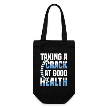 Tenter une bonne colonne vertébrale en bonne santé - Sac à bouteille - noir - Devant