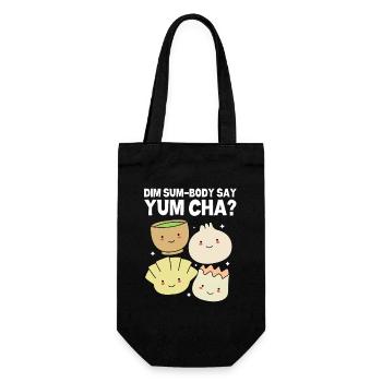 Dim Sum - Geschenkbeutel für Flaschen - Schwarz - Vorne