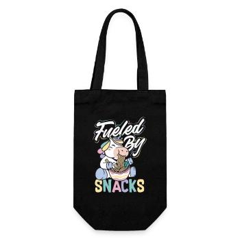 Ich Benötige Snacks, Lustiger Tierhumor - Geschenkbeutel für Flaschen - Schwarz - Vorne