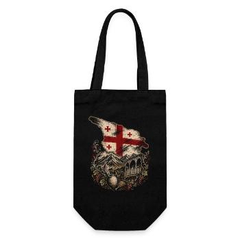 Géorgie Géorgienne Tbilissi Sakartvelo - Sac à bouteille - noir - Devant