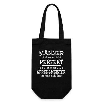 Sprengmeister Männer - Geschenkbeutel für Flaschen - Schwarz - Vorne