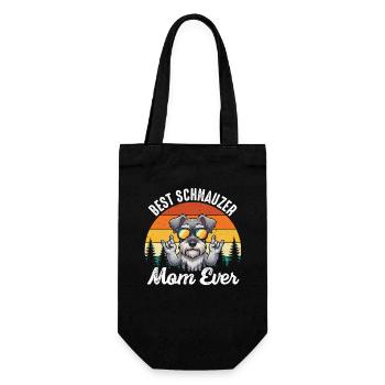 Best Schnauzer Mom Ever Proud Dog Parent - Gift Bag for Bottles - black - Front