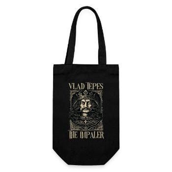 Vlad Tepes Der Impaler Porträt - Geschenkbeutel für Flaschen - Schwarz - Vorne