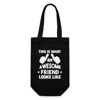 Voilà à quoi ressemble un ami génial - Sac à bouteille - noir - Devant