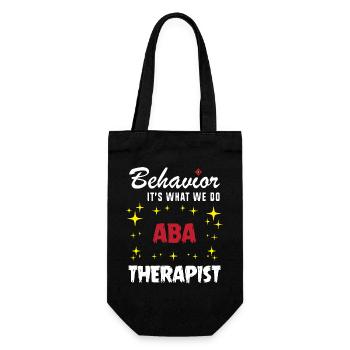 Verhaltenstherapie Therapie Verhalten - Geschenkbeutel für Flaschen - Schwarz - Vorne