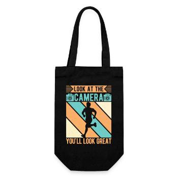 Funny XC Running Runner Gifts Unique Edition - Geschenkbeutel für Flaschen - Schwarz - Vorne