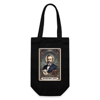 Rutherford B. Hayes Tarotkarte - Geschenkbeutel für Flaschen - Schwarz - Vorne