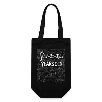 27. Geburtstag Analysis Mathematik-Nerd Lustig - Geschenkbeutel für Flaschen - Schwarz - Vorne