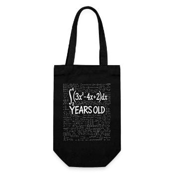 36. Geburtstag Analysis Mathematik-Nerd Lustig - Geschenkbeutel für Flaschen - Schwarz - Vorne