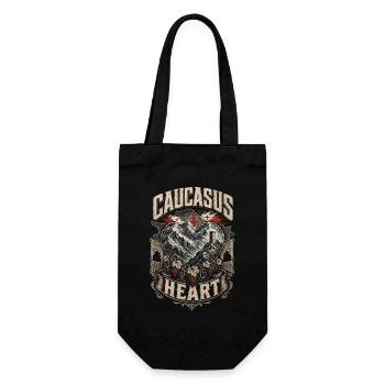 Georgien Georgier Tbilisi Sakartvelo Caucasus - Geschenkbeutel für Flaschen - Schwarz - Vorne