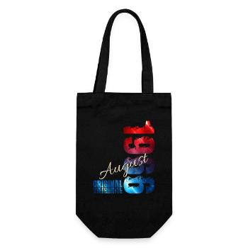 Cadeau du 60e anniversaire Original août 1966 - Sac à bouteille - noir - Devant